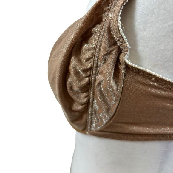 Vintage Enhance Brand Shimmer Brown‎ Bra Size 36C - Picture 8 of 11
